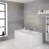 Vasca da Bagno Rettangolare a Doppio Schienale Halwell - Disponibile in Diverse Misure