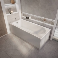 Vasca da Bagno Standard Moderna con Estremità Singola da 1800mm x 800mm - Scelta di Pannelli - Covelly