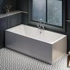 Vasca da Bagno Tradizionale - Rettangolare - a Doppia Estremità da 1800 mm x 800 mm - Scelta di Pannelli