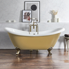 Vasca da Bagno Tradizionale Autoportante a Doppia Estremità - 1750 mm x 730 mm - Scelta del Colore della Vasca e della Finitura dei Piedini - Legend