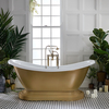 Vasca da Bagno Tradizionale Freestanding a Doppia Estremità - 1750mm x 730mm - Scelta di Finiture Metallizzate