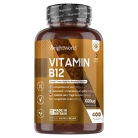 400 Compresse Vitamina B12 per un Anno - Formula 1, 000 Mcg - Difese Immunitarie,  Benessere ed Energia