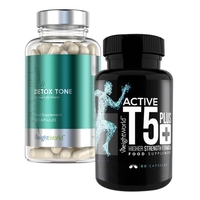 Active T5 e Detox Tone - Combo 2 Integratori Dimagranti - 100% Naturali per la Dieta