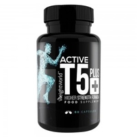 Active T5 Plus Termogenico Brucia Grassi Naturale - 60 Capsule con Caffeina,  L Tirosina,  L Carnitina,  Bioperine - Termogenici Migliori per Dimagrire