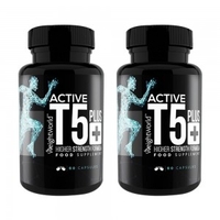 Active T5 Termogenico Brucia Grassi - 60 Capsule con Caffeina,  Taurina,  Bioperina,  Aminoacidi - Integratore Alta Resistenza per Dimagrire - 2 Packs