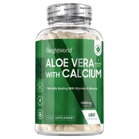 Aloe Vera in Capsule con Calcio - 60 Capsule - Integratore Naturale per il Benessere Generale