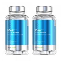 BCAA Con B6 Compresse - Integratore di Aminoacidi Supporto Muscolare - 90 Compresse - 2 Confezioni