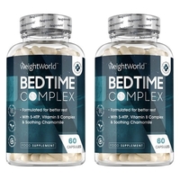 Bedtime Complex - Integratore naturale per il sonno - con 5-HTP,  Vitamina B e Camomilla - 120 Capsule - 2 Confezioni