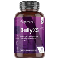 Belly XS - Integratore per la pancia piatta 180 capsule - Efficace integratore per la perdita di peso con Garcinia cambogia,  tè verde e zinco - Vegan