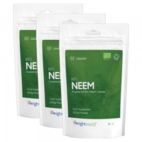 Bio Neem Polvere - Supplemento Immunitario Bio Detossinante a Base Vegetale - 200G - 3 Confezioni