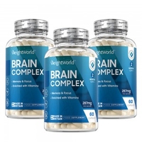 Brain Complex - Vitamine Per Funzioni Cognitive - 60 capsule - 3 Confezioni