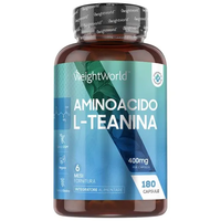 Capsule L-Teanina e Melissa - 400mg 180 Capsule (Fornitura per 6 mesi) - Integratore Naturale di Tè