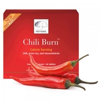 Chili Burn Integratore Brucia Grassi Naturale Accelera Metabolismo per Dimagrire Velocemente - Peperoncino Brucia Calorie - 60 Capsule