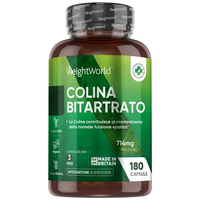 Colina Bitartrato - 714 mg- 180 Capsule - Integratore fegato