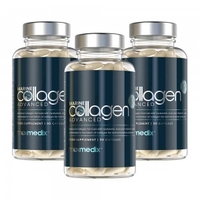 Collagene Marino e Acido Ialuronico 90 Capsule - Integratore Antiage per Pelle,  Ossa e Giunture - Con Vitamina C,  Magnesio - 3 Packs Per 15% Sconto