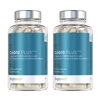 CoQ10 Plus - Naturally Sourced Plant-Based Immunity & Brain Health Supplement - 60 Capsules - 2 Pack