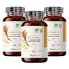 Curcuma con Pepe Nero e Zenzero - Articolazioni - Pelle - Benessere - Vegan-friendly - 180 Capsule - - 3 Confezioni