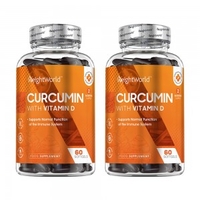 Curcumina - Integratore Curcuma - Anti Infiammatorio - Naturale -Con Vitamina D3 - 60 Capsule Liquide - 500mg Concentrato - 2 Confezioni
