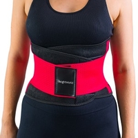 Fascia Per Sudare per Pancia Piatta - Fascia Dimagrante Addominale tramite Effetto Sauna - Fascia Sudorazione Termogenica - Comoda e Discreta - S Rosa