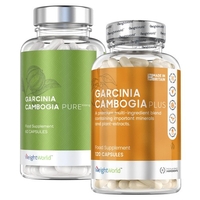 Garcinia Cambogia Pack - Garcinia Cambogia Pura e Plus Combo - Doppio Integratore Dimagrante a base di Garcinia