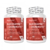 Glucosamina e Condroitina - Integratore Naturale Supporto Articolazioni - 60 Capsules - 2 Confezioni