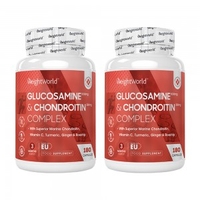 Glucosamina e Condroitina - Integratore Naturale Supporto Articolazioni - 60 Capsules - 2 Confezioni