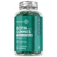 Gomme di biotina - 5000 mcg - 120 Integratore gommoso di biotina - vitamina B8 - integratore per capelli