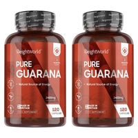 Guaranà Puro in Capsule (x2) - Integratore Energizzante di Frutta Amazzonica - 2400mg per 120 Capsule