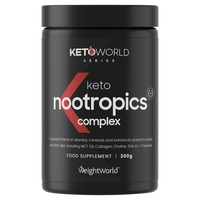 Integratore Keto in Polvere 300 g - Mix di Collagene,  MCT e Vitamine per Dieta Chetogenica - Nootropico Naturale