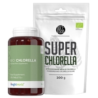 Integratori Chlorella Biologica - Clorella 375 Compresse e Clorella Polvere 200g - integratori per il Benessere