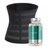 Kit Tonificante e Detox - Waist Trainer (Nero,  Beige,  S,  M, L & XL) e Detox Tone (60 Capsule)
