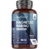 Magnesio marino puro con vitamina B6 360 mg - 180 capsule