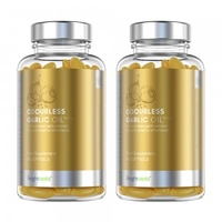 Olio di Aglio Inodore in Softgel - Integratore Naturale Supporto Cuore - 90 Softgel - 2 Confezioni