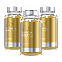 Olio di Aglio Inodore in Softgel - Integratore Naturale Supporto Cuore - 90 Softgel - 3 Confezioni