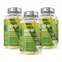 Olio di Semi di Canapa Softgels - 1000mg di formula concentrata - 90 capsule di Softgel - Integratore per la mente - Integratore naturale per il siste
