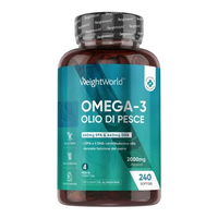 Omega 3 Olio di pesce 2000 mg - 240 capsule di acidi grassi Omega 3