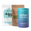 Pacchetto invernale - Pacchetto integratore in polvere naturale energizzante - Include delizioso detox al cioccolato,  tè disintossicante e tè Matcha