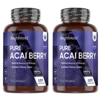 Pure Acai in Capsule - Integratore Naturale di Bacca Amazzonica - 2 Confezioni