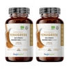 Pure Fenugreek - Integratore Superfood Vegano - 60 Capsule per 1 Mese di Trattamento - 2 Confezioni