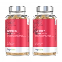 Raspberry Ketone Plus - Potente miscela di Superfoods - 90 Capsule per un mese - 2 Pack
