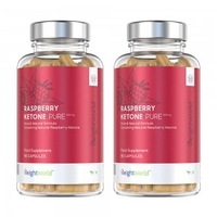 Raspberry Ketone Pure - Integratore Superfood Adatto Ai Vegani- 90 Capsule Tre Al Giorno - 2 Pack