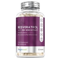 Resveratrolo 60 Capsule 250 mg - Antiossidante Naturale - Integratore AntiAge Anti Radicali Liberi e Supporto al Sistema Immunitario