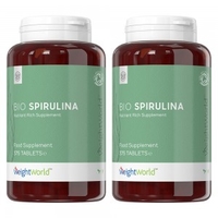 Ricostituente Naturale - Integratore Alimentare - Alga Spirulina Compesse - 2 Pacchi