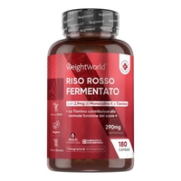 Riso Rosso Fermentato - 180 Capsule - Ricche di Monacolina e Tiamina - Digestione e Colesterolo Integratori - con CoQ10 e Vitamina B1