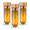 Tea Infuser Bottle - Infusore da tè alle erbe da viaggio di Natural - 400ml Bottiglia di Vetro