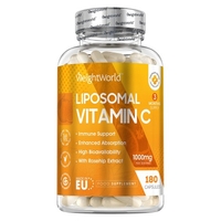 Vitamina C Liposomiale 1, 000 mg - 180 Capsule per 3 Mesi - Integratore Difese Immunitarie e Benessere - Alto Assorbimento