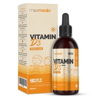 Vitamina D3 Liquida 100iu - Integratore Vitamina D - Per Bambini - 100ml