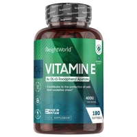 Vitamina E 180 Capsule - 400 UI - Benessere ed Energia