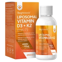 Vitamina liposomiale D3 + K2 - Cura ossea e articolare - Potenziamento delle difese immunitarie naturali - Dosaggio elevato per scongiurare carenze -