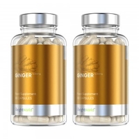 Zenzero in Capsule - Integratore Naturale Per Supporto di Stomaco e Cuore - 14, 400mg - 2 Confezioni